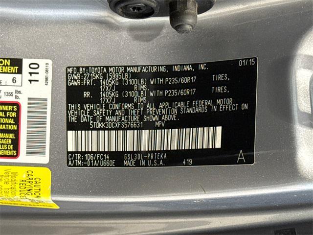 Photo of 2015 Silver Sky Metallic Toyota Sienna