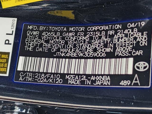 Photo of 2019 Midnight Black Metallic Toyota Corolla Hatchback