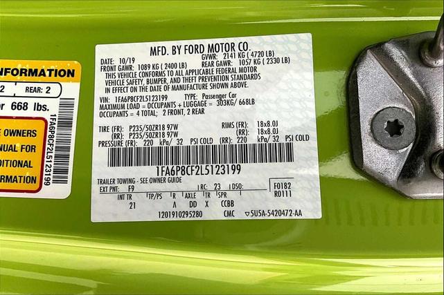 Photo of 2020 Grabber Lime Ford Mustang