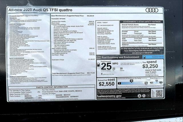 Photo of 2025 Tambora Gray Metallic Audi Q5