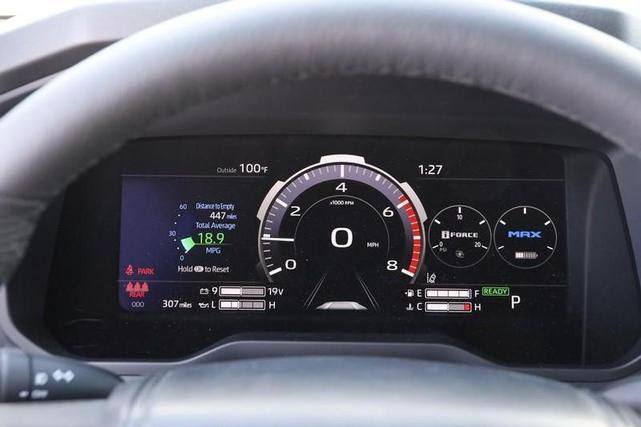 Photo of 2025 Midnight Black Metallic Toyota Tundra Hybrid