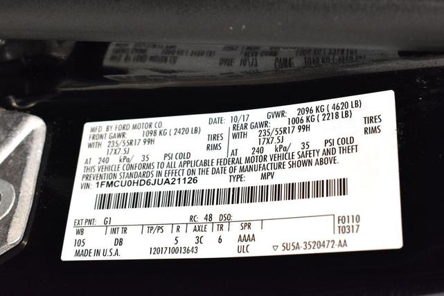 Photo of 2018 Shadow Black Ford Escape