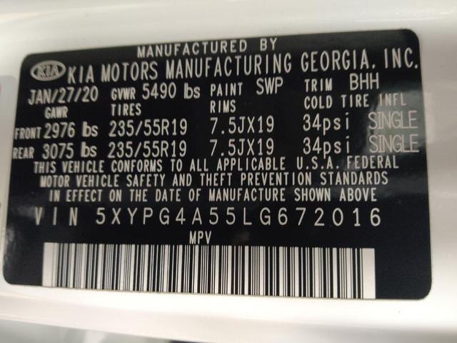 Photo of 2020 Snow White Pearl Kia Sorento