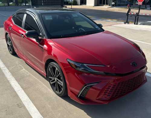 Photo of 2025 Supersonic Red/Midnight Black Metallic Toyota Camry
