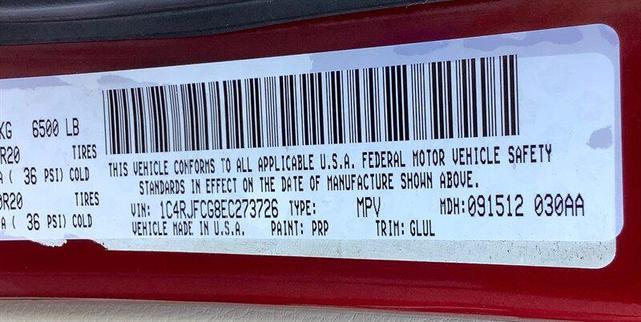 Photo of 2014 Deep Cherry Red Crystal Pearlcoat Jeep Grand Cherokee