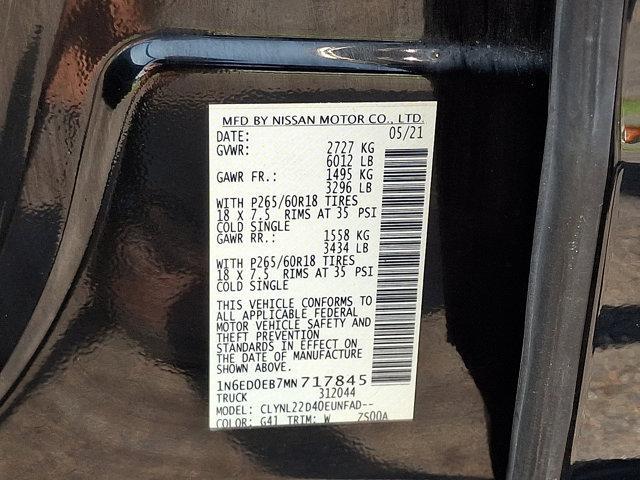 Photo of 2021 Magnetic Black Pearl Nissan Frontier