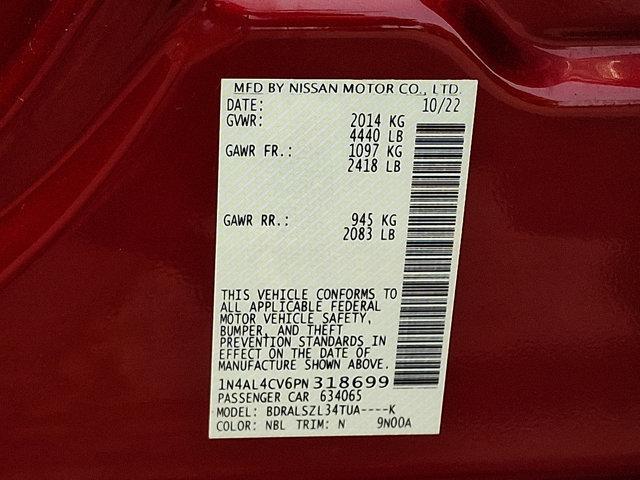 Photo of 2023 Scarlet Ember Tintcoat Nissan Altima