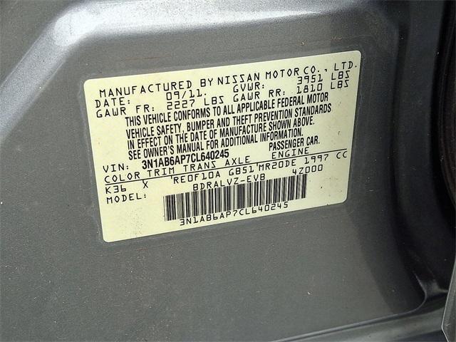 Photo of 2012 Magnetic Gray Nissan Sentra