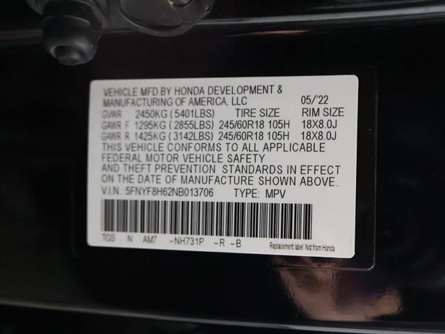 Photo of 2022 Crystal Black Pearl Honda Passport