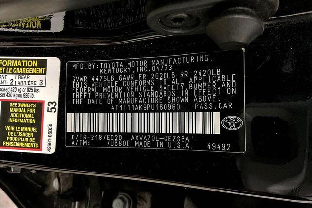 Photo of 2023 Midnight Black Metallic Toyota Camry