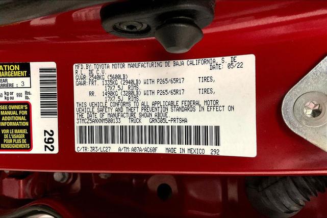 Photo of 2022 Barcelona Red Metallic Toyota Tacoma