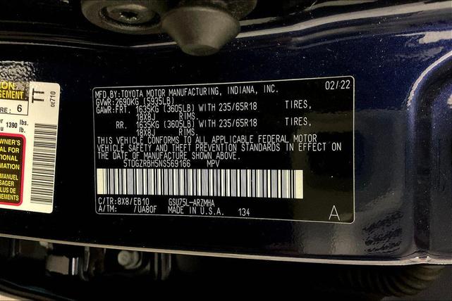Photo of 2022 Blueprint Toyota Highlander