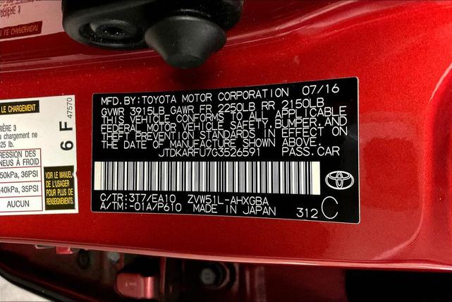 Photo of 2016 Hypersonic Red Toyota Prius
