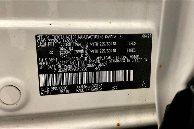 Photo of 2023 White Toyota RAV4 Hybrid