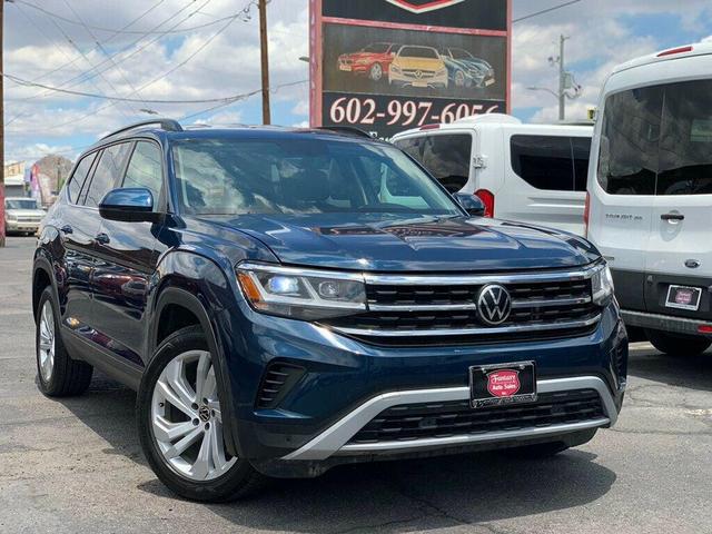 Photo of 2021 Pacific Blue Metallic Volkswagen Atlas