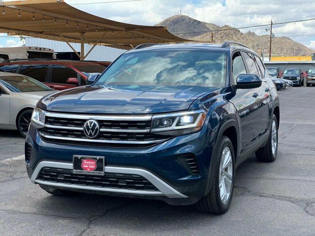 Photo of 2021 Pacific Blue Metallic Volkswagen Atlas