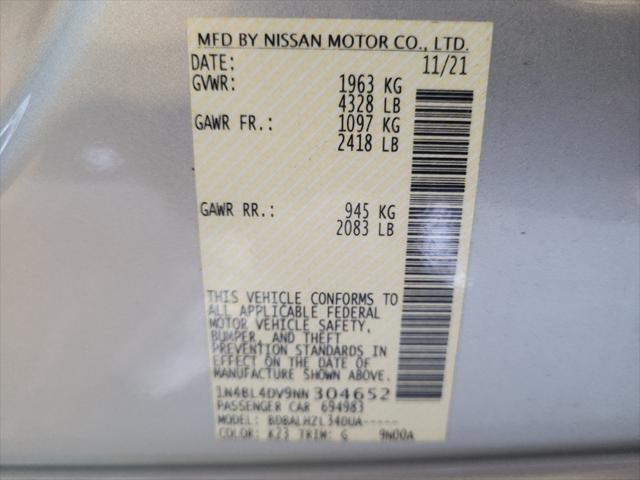 Photo of 2022 Brilliant Silver Metallic Nissan Altima