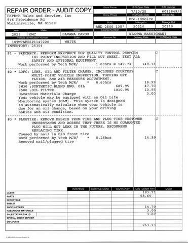 Photo of 2023 Summit White GMC Savana 2500