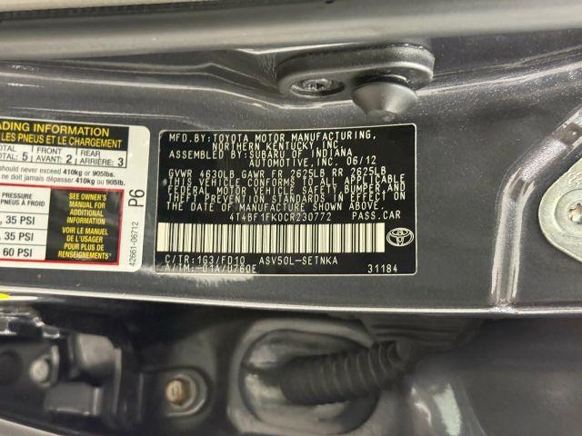 Photo of 2012 Gray Toyota Camry