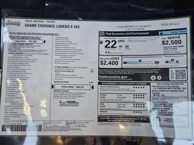 Photo of 2025 Velvet Red Pearlcoat Jeep Grand Cherokee