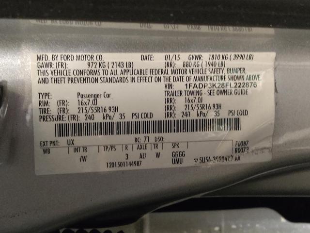 Photo of 2015 Ingot Silver Ford Focus