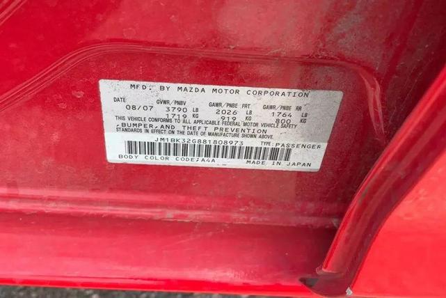 Photo of 2008 True Red Mazda Mazda3