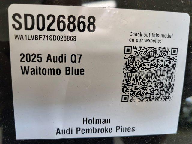 Photo of 2025 Waitomo Blue Metallic Audi Q7