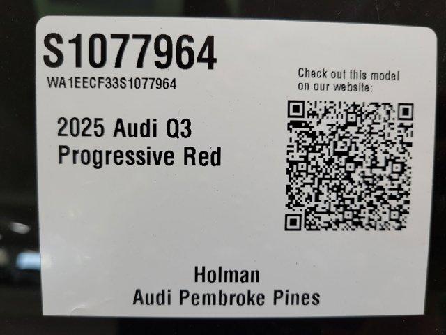 Photo of 2025 Progressive Red Metallic Audi Q3