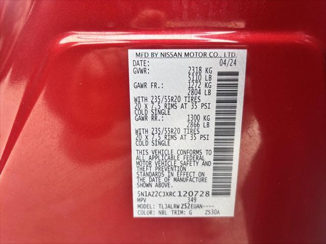 Photo of 2024 Scarlet Ember Tintcoat Nissan Murano