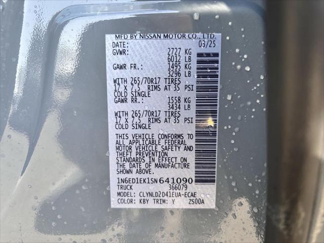 Photo of 2025 Boulder Gray Pearl Nissan Frontier