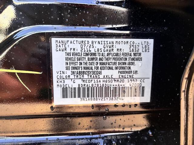 Photo of 2025 Super Black Nissan Sentra