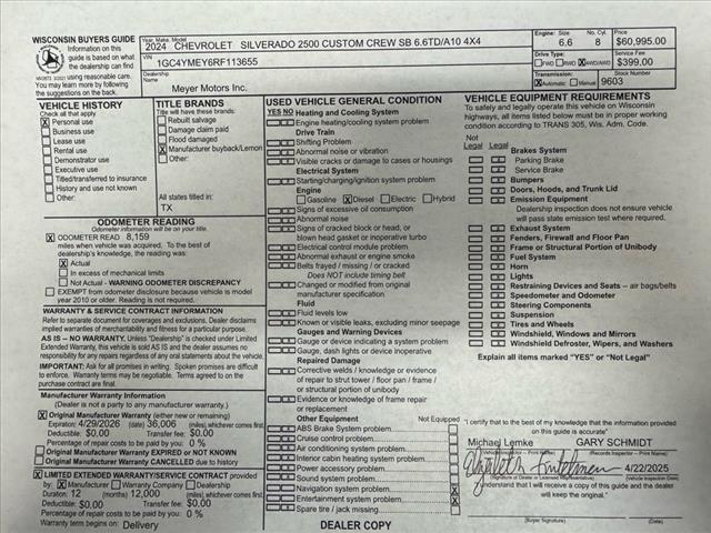 Photo of 2024 Summit White (gaz) Chevrolet Silverado 2500
