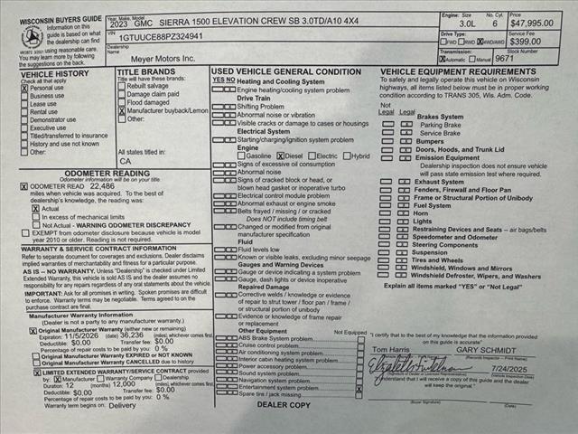 Photo of 2023 Summit White (gaz) GMC Sierra 1500