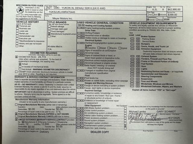 Photo of 2021 Cayenne Red Tintcoat (gsk) GMC Yukon XL