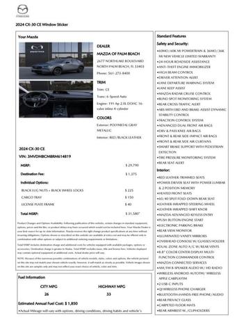 Photo of 2024 Polymetal Gray Metallic Mazda CX-30