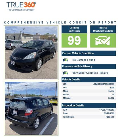 Photo of 2009 Black Honda Fit