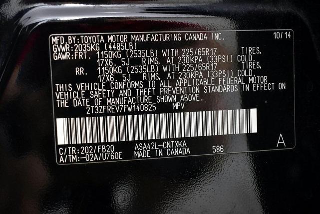 Photo of 2015 Black Toyota RAV4