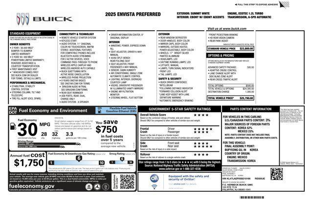 Photo of 2025 Summit White Buick Envista