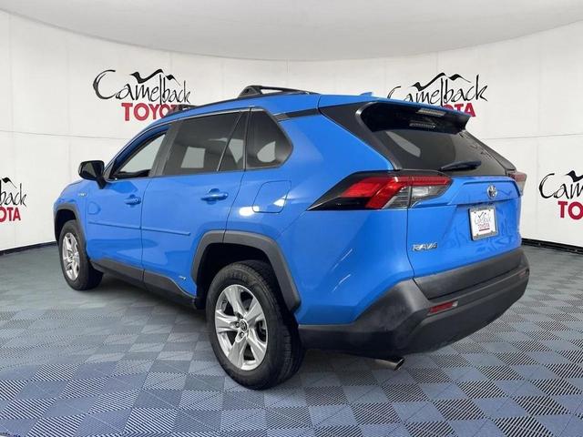 Photo of 2021 Blue Flame Toyota RAV4 Hybrid