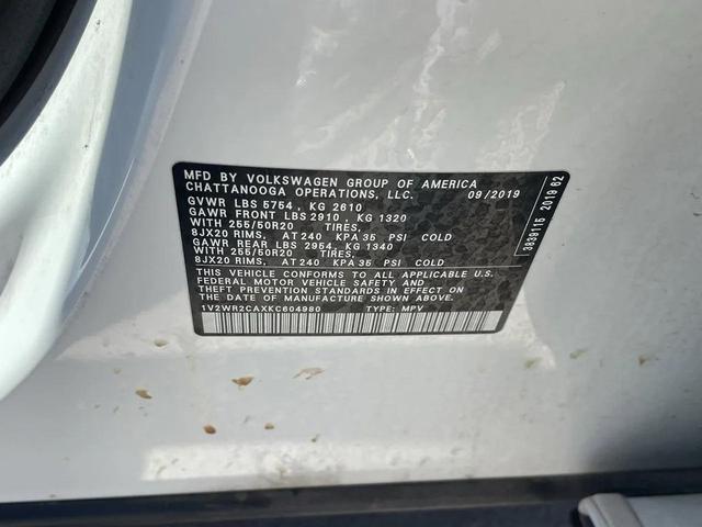 Photo of 2019 Pure White Volkswagen Atlas