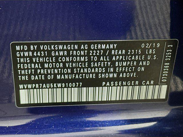 Photo of 2019 Atlantic Blue Metallic Volkswagen e-Golf