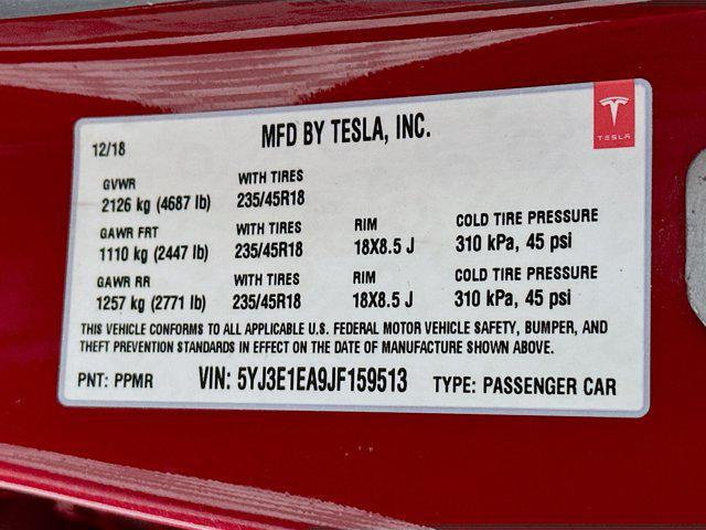 Photo of 2018 Red Multi-Coat Tesla Model 3