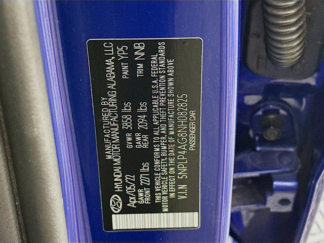 Photo of 2022 Intense Blue Hyundai ELANTRA