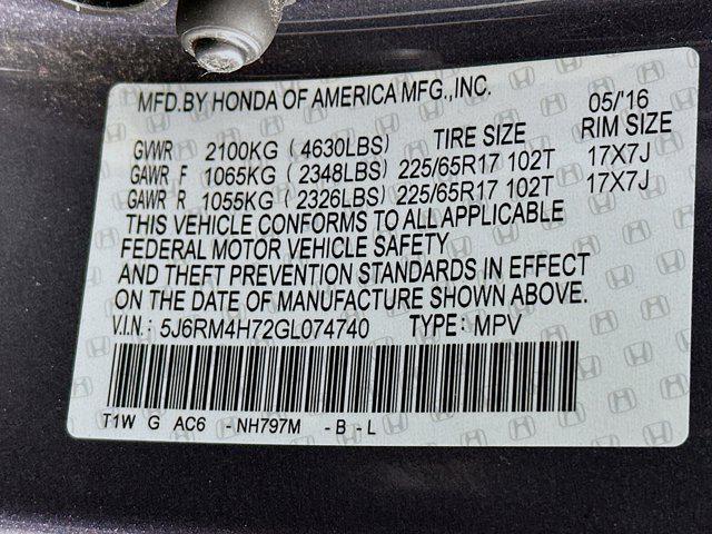 Photo of 2016 Modern Steel Metallic Honda CR-V