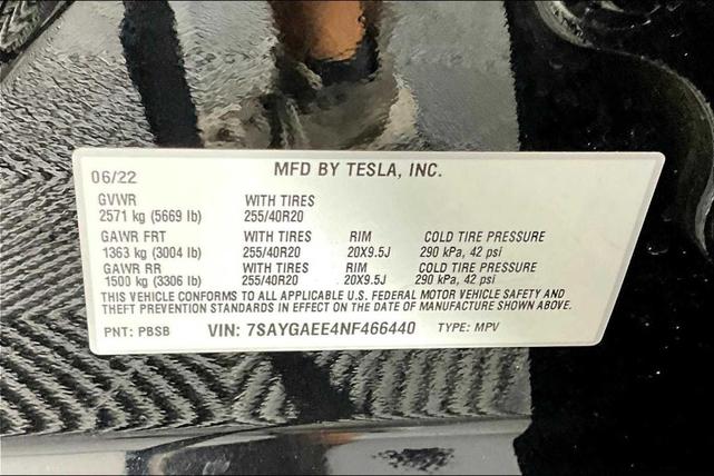 Photo of 2022 Black Tesla Model Y