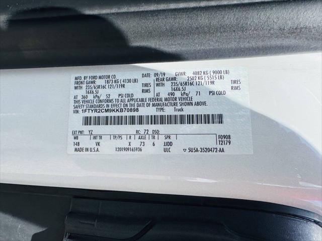 Photo of 2019 White Ford Transit-250
