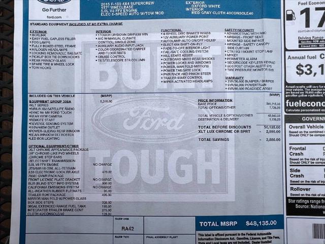 Photo of 2015 Oxford White Ford F-150