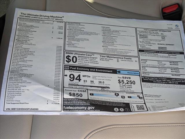 Photo of 2025 Alpine White BMW i4 Gran Coupe