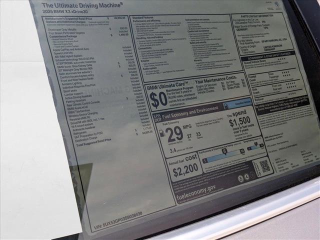 Photo of 2025 Skyscraper Gray Metallic BMW X3