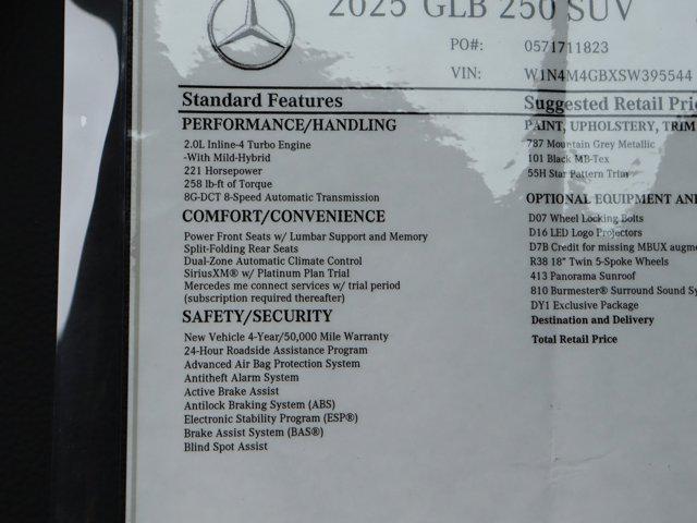 Photo of 2025 Mountain Grey Metallic Mercedes-Benz GLB 250